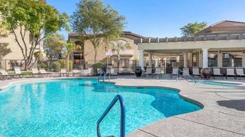 A heated pool