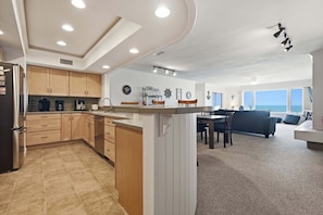 Interior - 5731 - The Sandbar Wake to ocean views! 3BR condo with pool, elevator & beach access. (Nags Head)