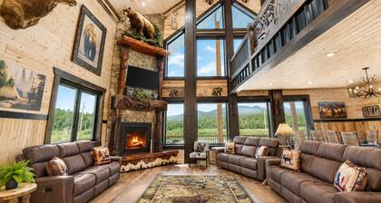 Bear Creek Lodge+Wifi+Hotub+Sauna+AC+12minstoYNP