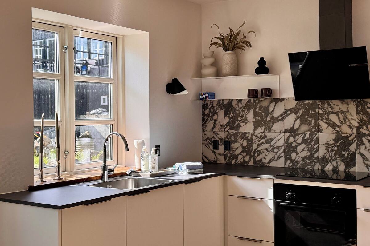 Classic Apartment, 1 Bedroom | Private kitchen | Full-size fridge, oven, stovetop, dishwasher