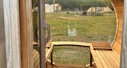 Canvas Glamping Tent -Sleeps 3