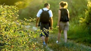 Two people walking on a path surrounded by greenery. - Hotel Restaurante Casa Del Maco (Benissa)