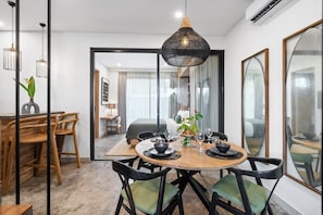 Dining - Berawa 2BR Villa | Paddy Rooftop View and Jacuzzi (Canggu)