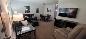 Living area - The perfect Moorhead home base - easy access to Interstate and downtown Fargo! (Moorhead)