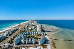 On the beach, beach towels - Newly Renovated Condo at Baywatch Condominiums (Pensacola Beach)