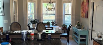 2 bedrooms/private baths, wheelchair accessible. Way more to enjoy than 2 rooms.