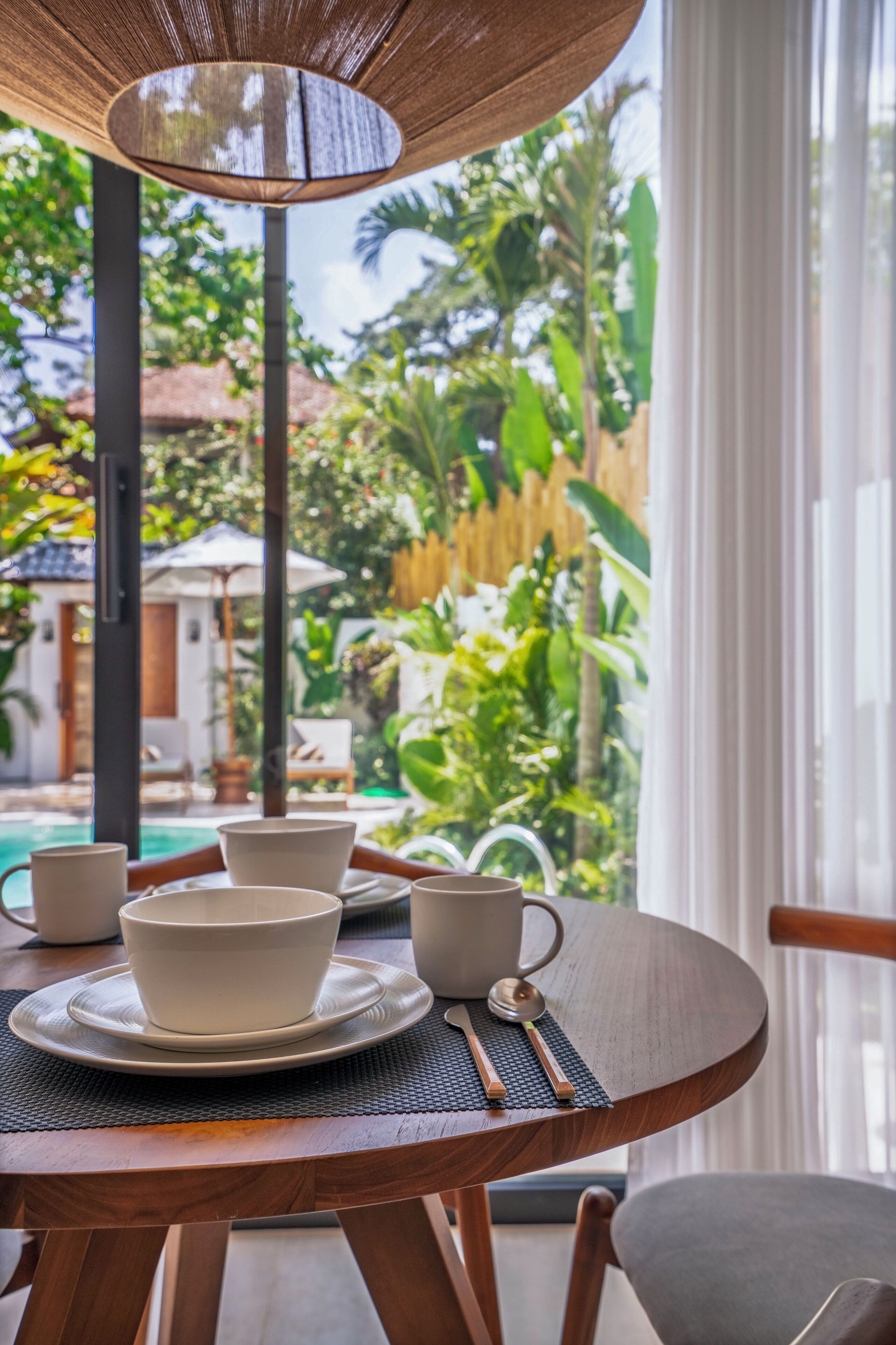 Villa Deluxe, 2 habitaciones, alberca privada | Restaurantes