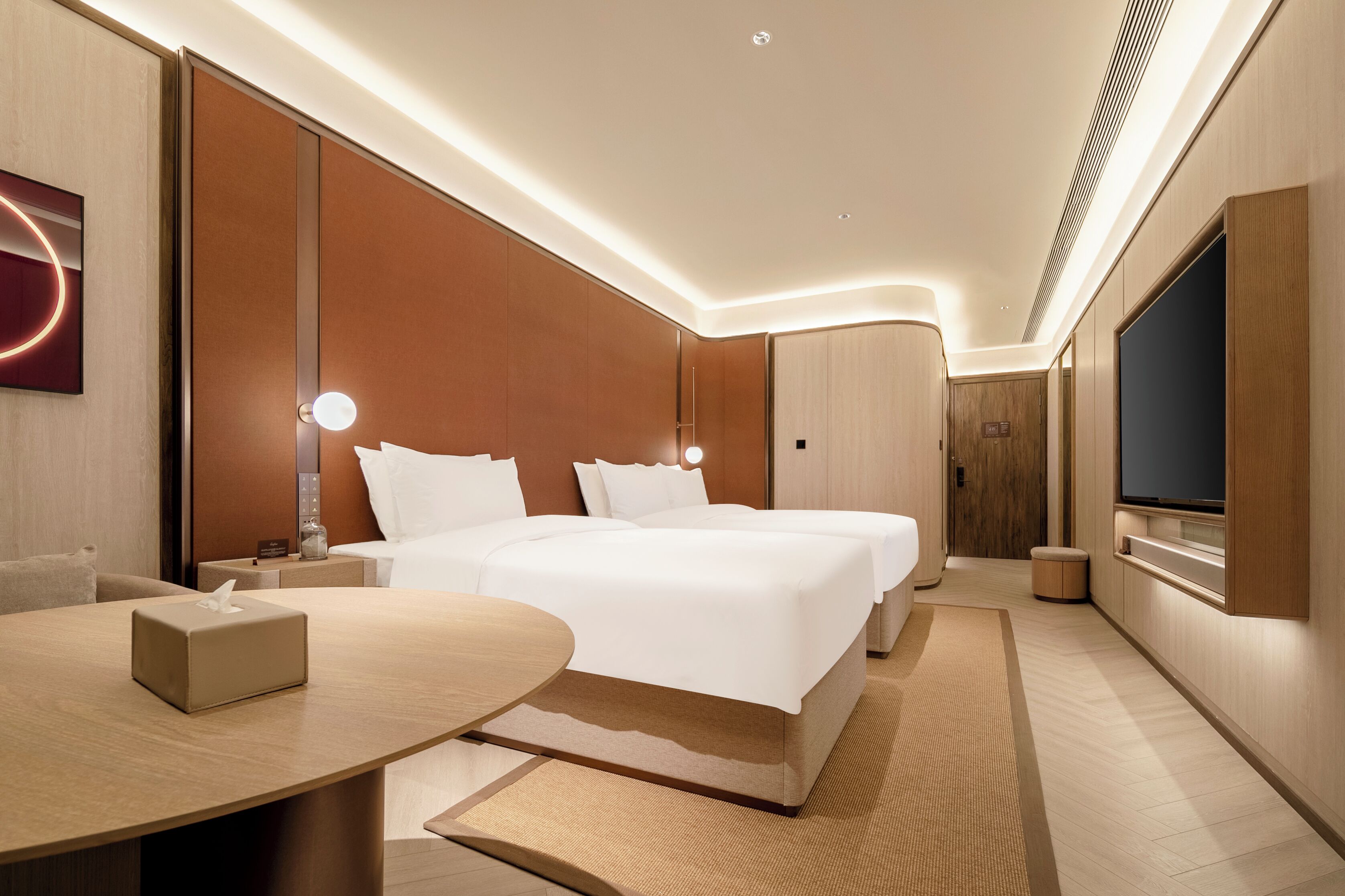 Chambre Standard Double ou avec lits jumeaux, vue ville | Articles gratuits dans le mini-bar, Wi-Fi gratuit, draps fournis