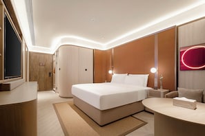 Standard Double Room Single Use, City View | Hypo-allergenic bedding, down duvets, memory-foam beds, free minibar