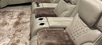 Fireside Bougie Marsh Cinema Retreat w/100” HDTV Screen