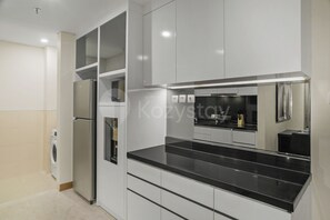 Apartment, 1 Schlafzimmer, Stadtblick | Eigene Küche | Großer Kühlschrank, Mikrowelle, Herdplatte, Reiskocher