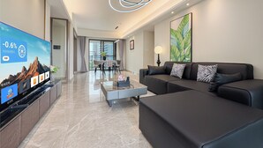 Suite de luxe, balcó, vistes a l'oceà | Sala d'estar