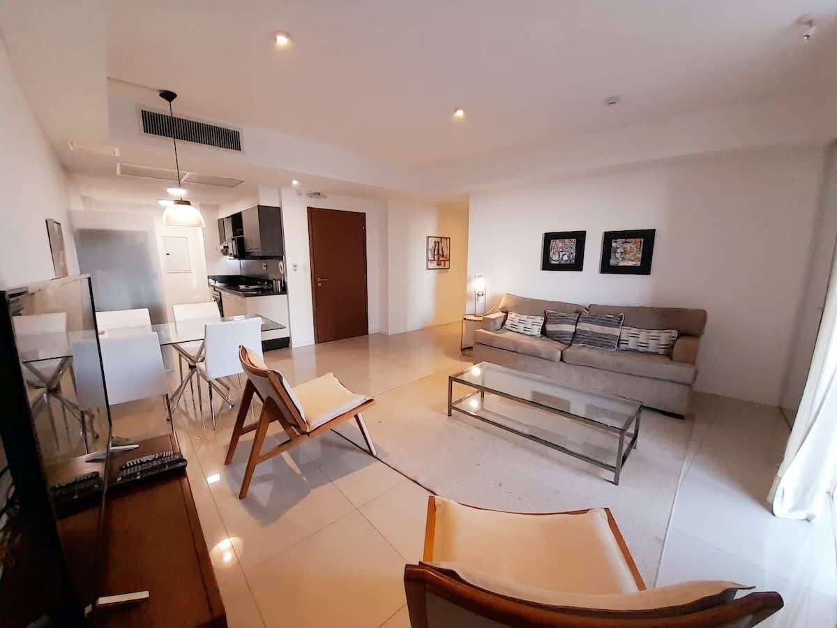 Appartement, vue ville | Coin séjour