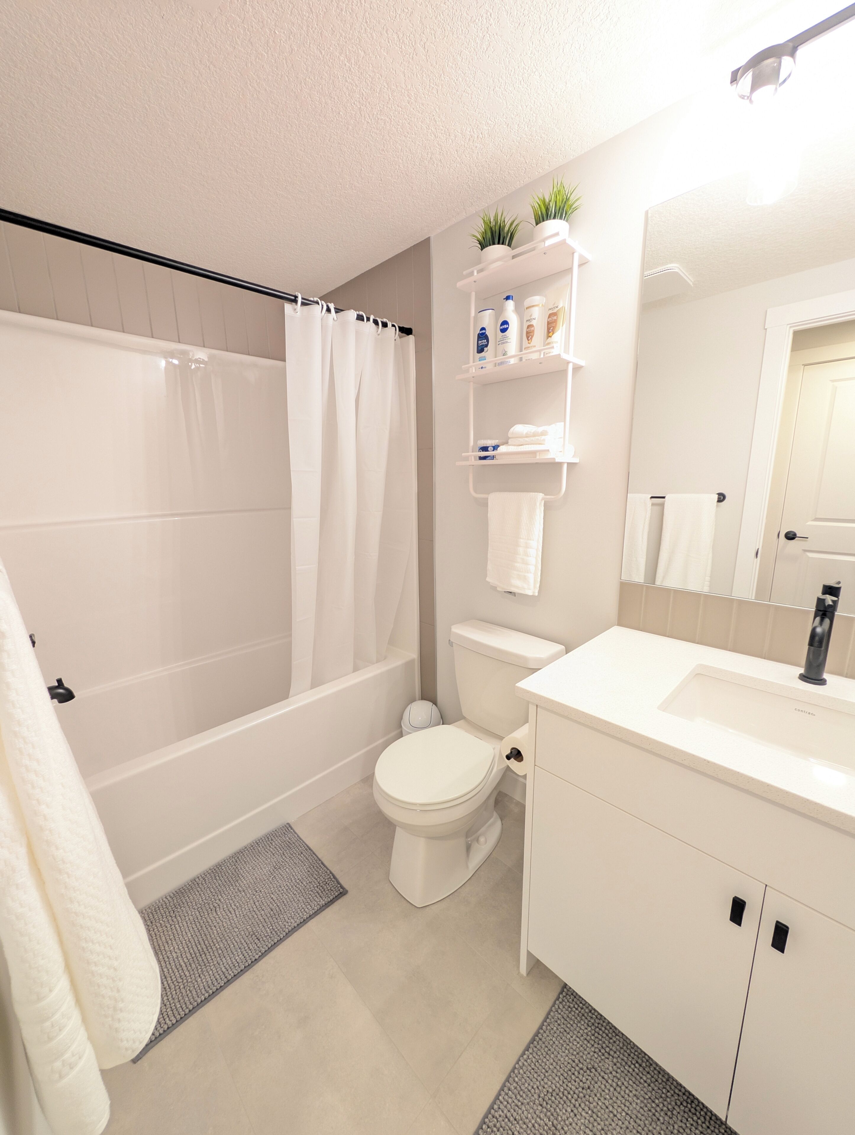 Towels, soap, toilet paper