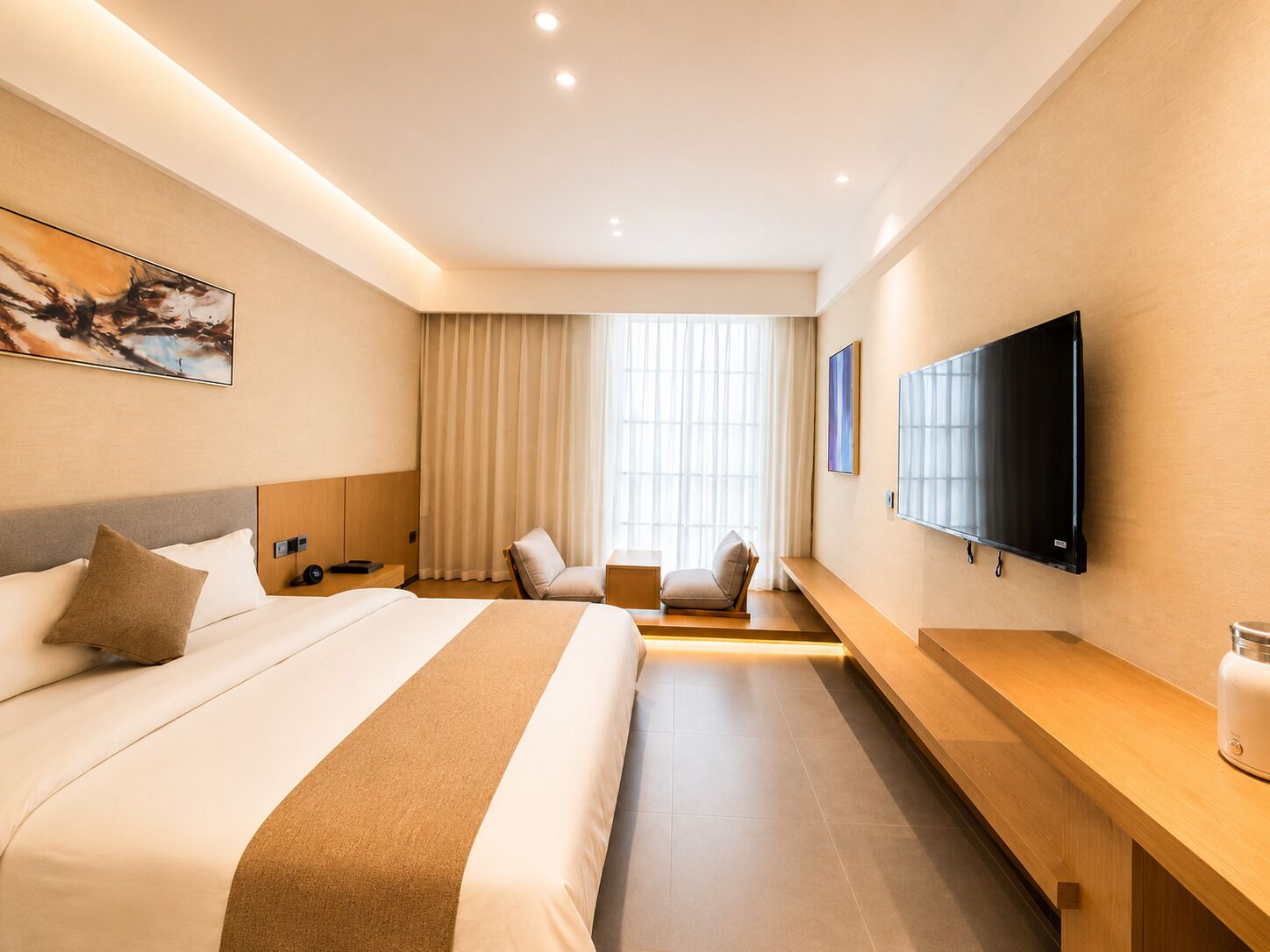 Standard-Doppelzimmer | Allergikerbettwaren, Zimmersafe, Schreibtisch