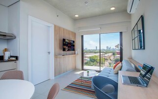Apartment, City View | Living area