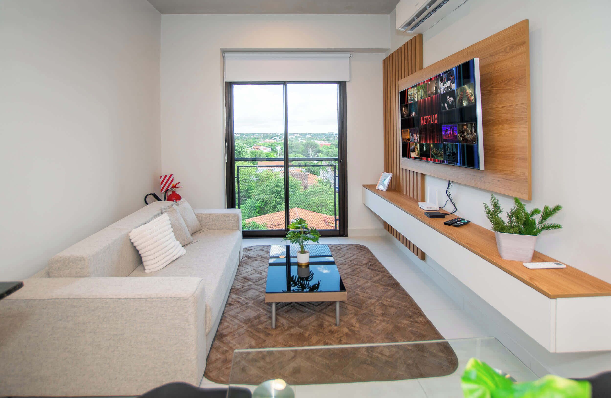 Appartement, uitzicht op stad | Woonruimte