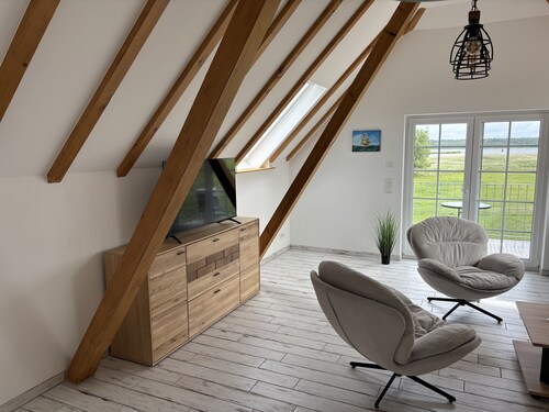 Apartment "Haus Peenestrom" with Sea View, Private Garden, and Wi-Fi