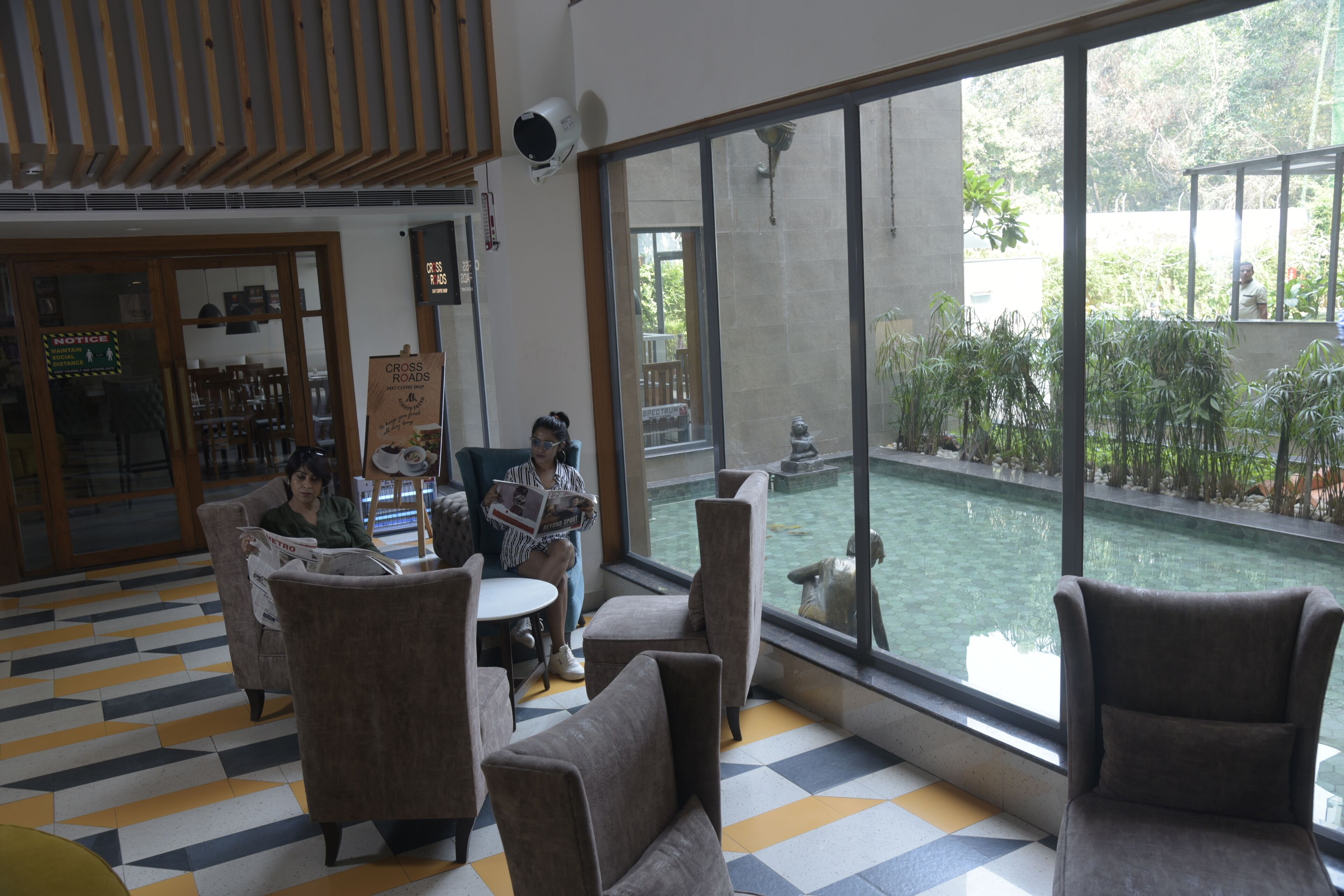 Sala de estar en el lobby