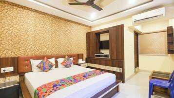 Deluxe kamer | Lakens van Egyptisch katoen, luxe beddengoed, gratis wifi, beddengoed