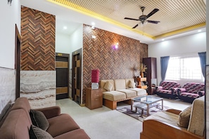 28-inch LCD TV with cable channels - Fabhotel Prime Golden Leaf (Bangalore)