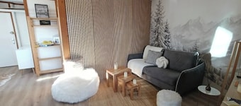 Cozy apartment with a view, 10 minutes from the slopes.