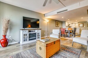 Fernseher, Kamin