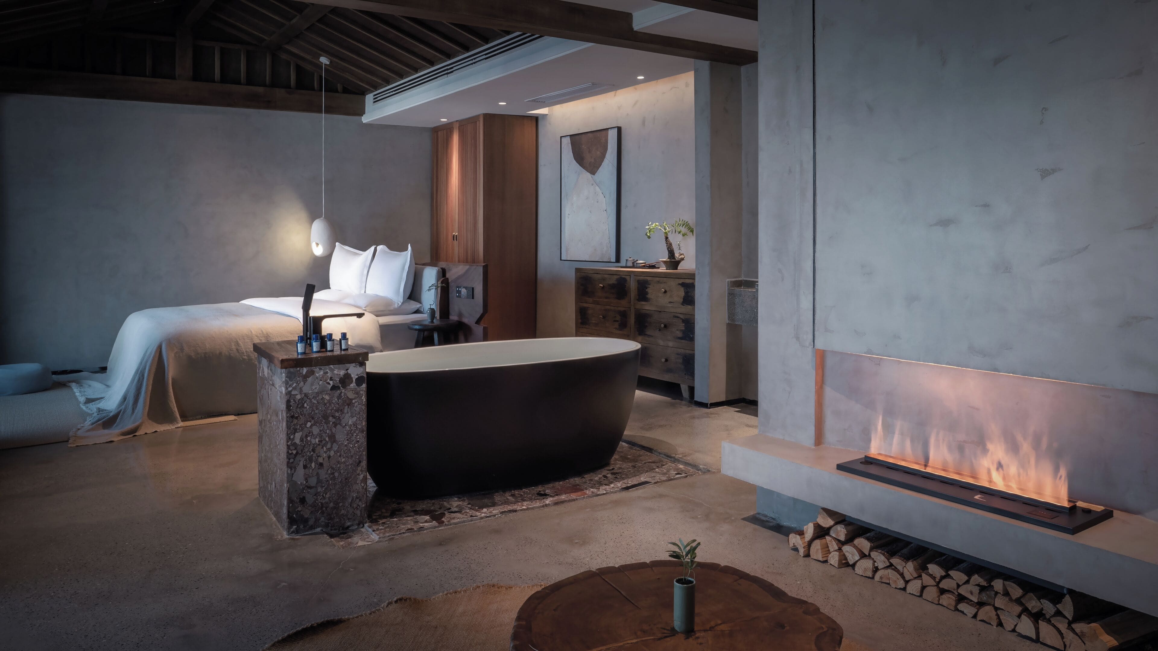 Premium bedding, down duvets, memory-foam beds, free minibar