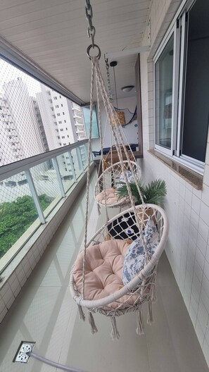 Condo, 3 Bedrooms, Accessible, Patio | Balcony - Blue Mar Apartamento (Guarapari)