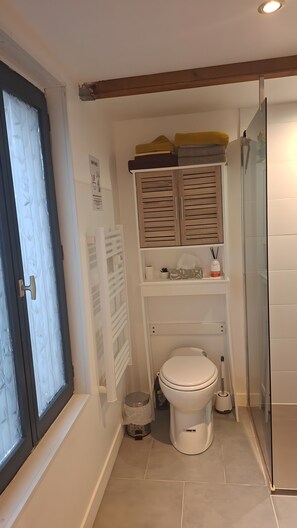 Bathroom - T2bis Apartment for 4 with Shared Terrace and Garden (Saint-Jean-de-Liversay)