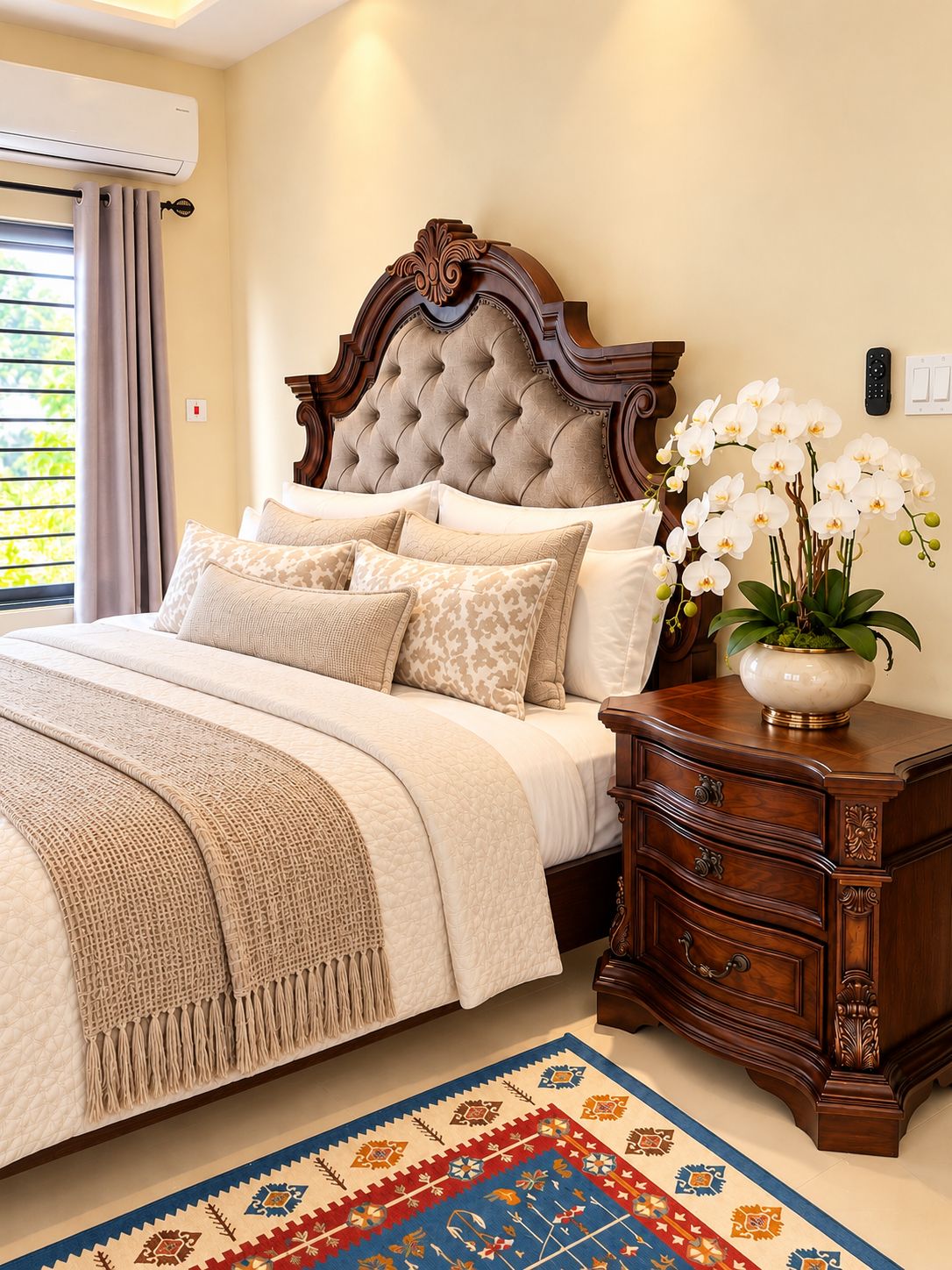 King size bed, front bedroom with en-suite bathroom.