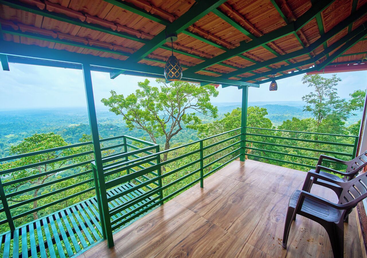 Suíte estúdio luxo, sacada, vista para o jardim | Terraço/pátio