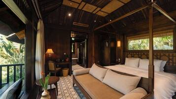 Junior Bungalow, Mountain View | Minibar, in-room safe, desk, laptop workspace