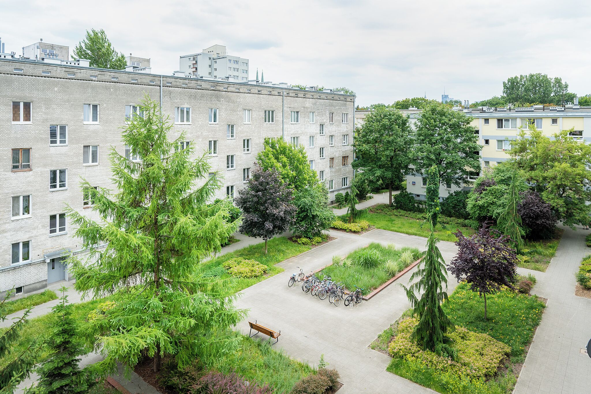 Vue sur la cour