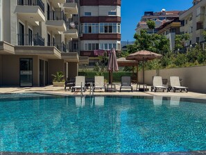 Pool - Qoople Elite 3 Elize 30 - Cozy 1-bedroom apartment in Alanya (Alanya)