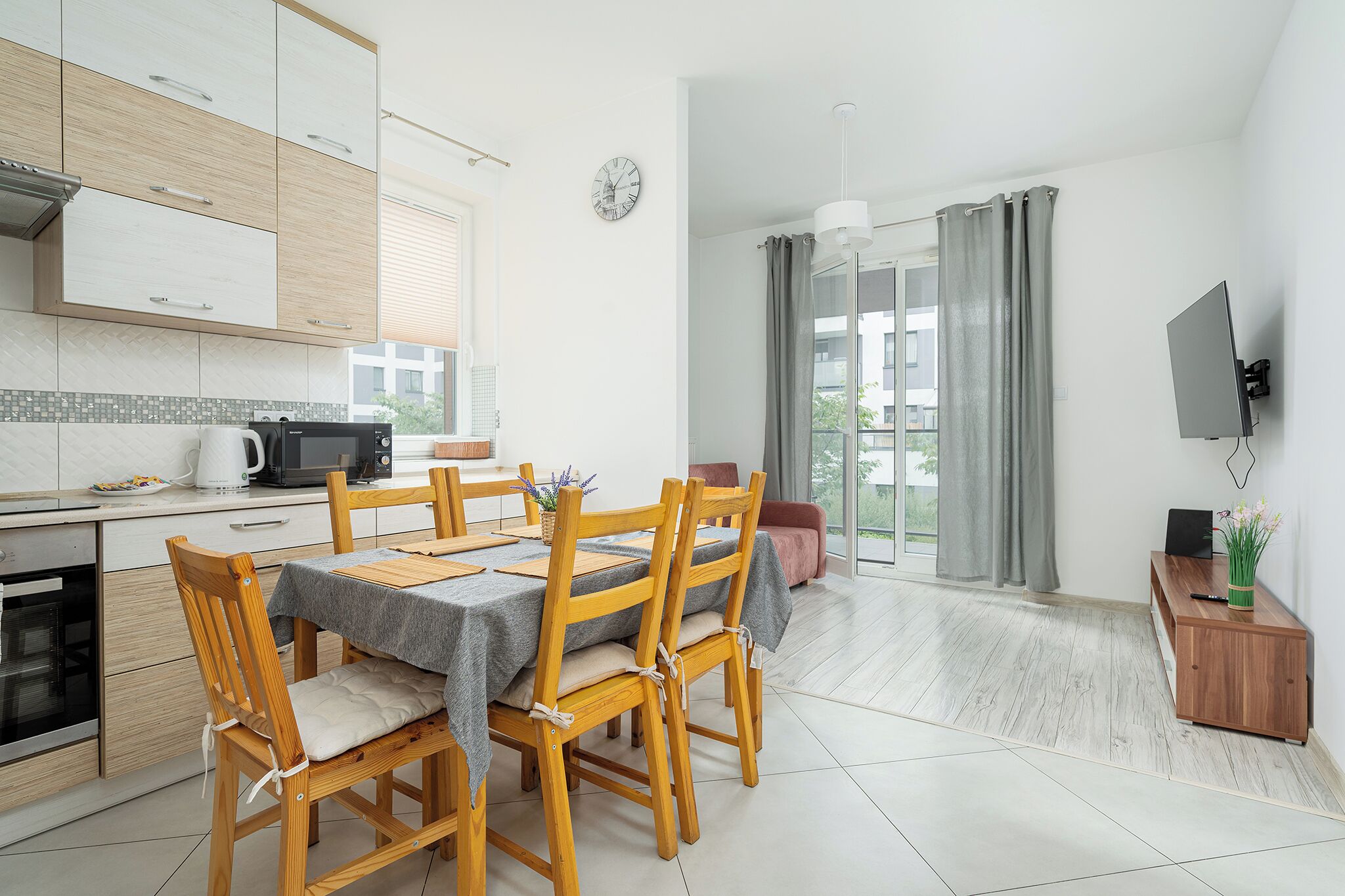 Apartment, Balcony | Living room