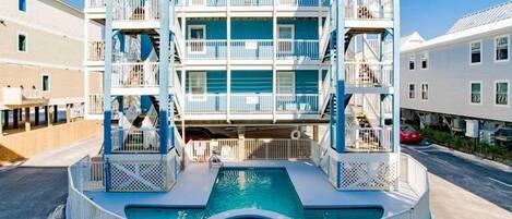 A heated pool