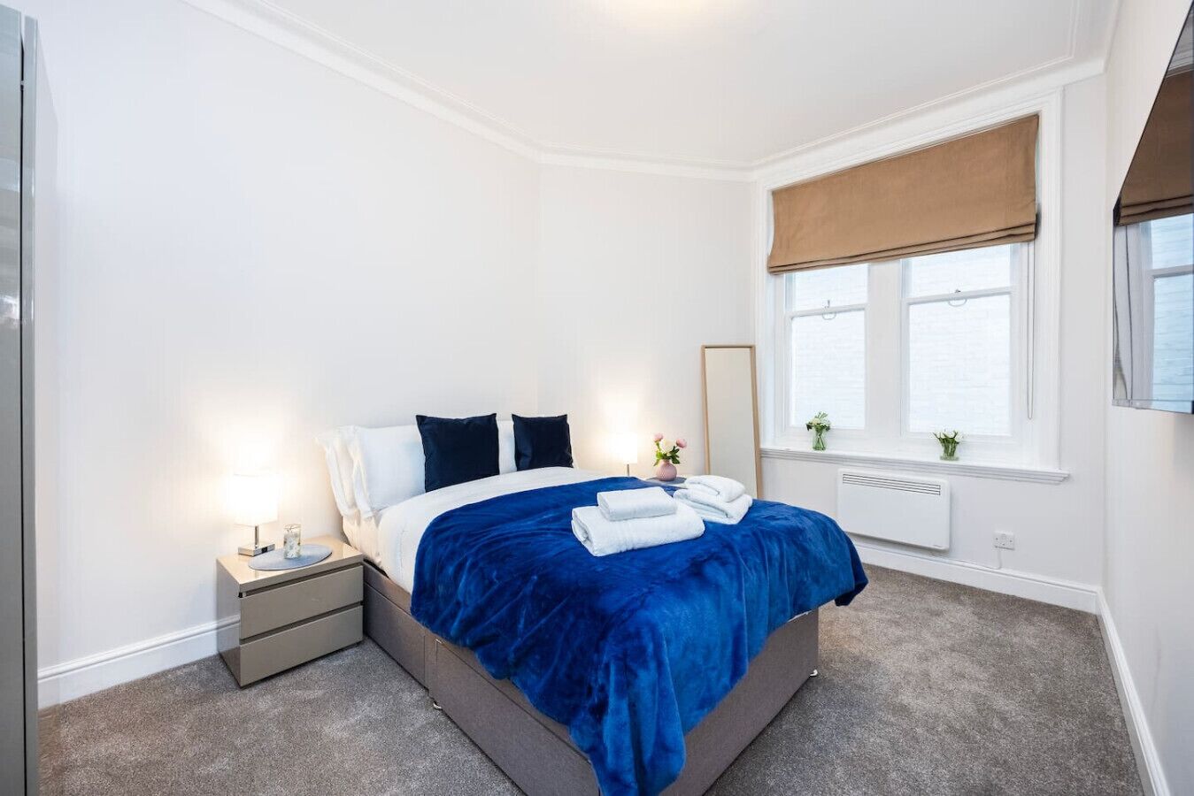 Desk, iron/ironing board, travel crib, WiFi (free)