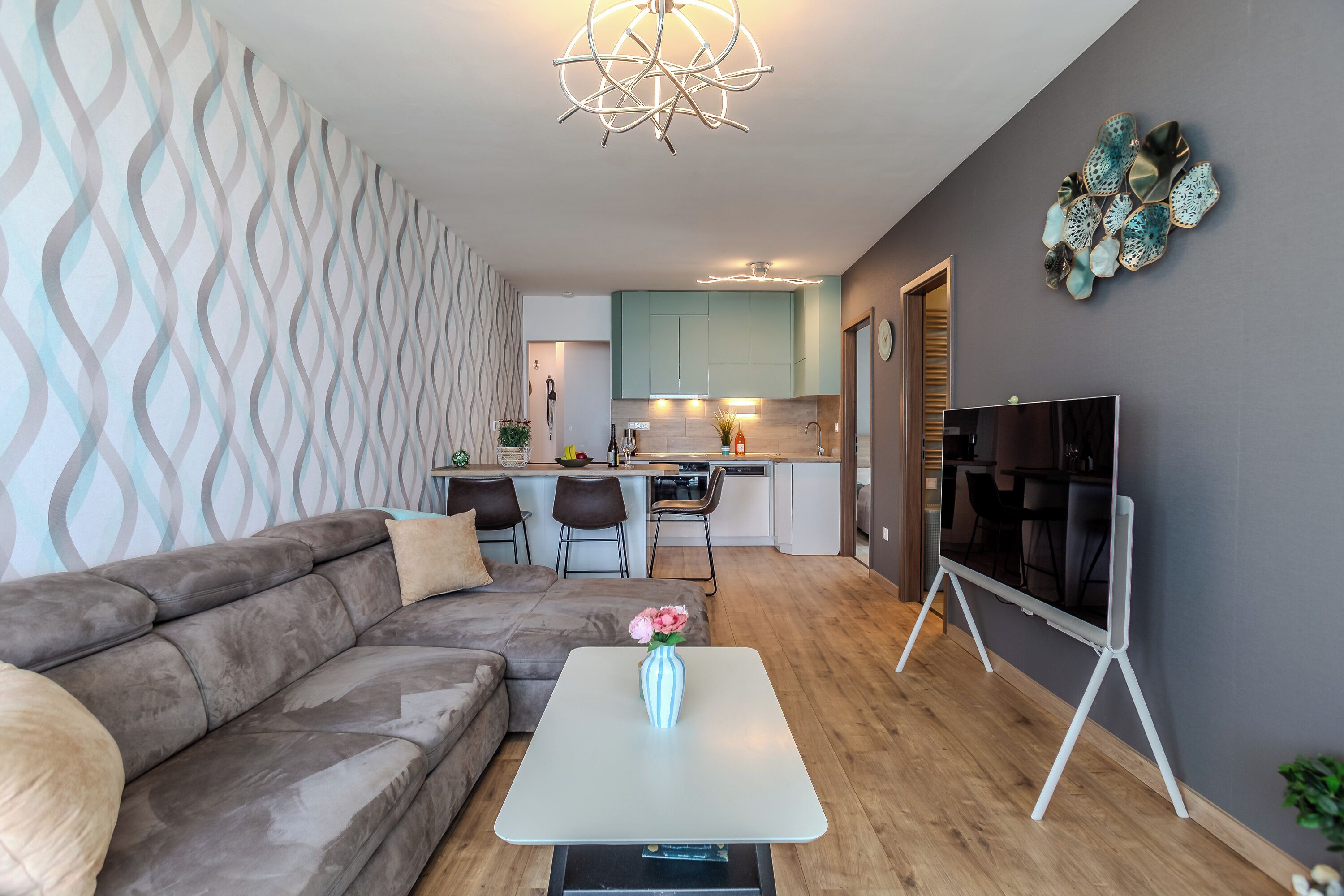 Standard Apartment, 2 Bedrooms, Balcony, Lakeside (Lelle Marine-Hanna Pool Apartment) | Living area