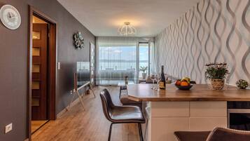 Standard Apartment, 2 Bedrooms, Balcony, Lakeside (Lelle Marine-Hanna Pool Apartment) | Dining