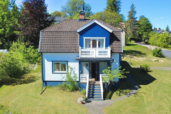 Luftaufnahme von Connys Hus – Ferienhaus nahe Kosta Outlet und Glasriket in Småland