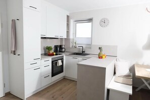 Kühlschrank, Ofen, Herdplatte, Geschirrspüler