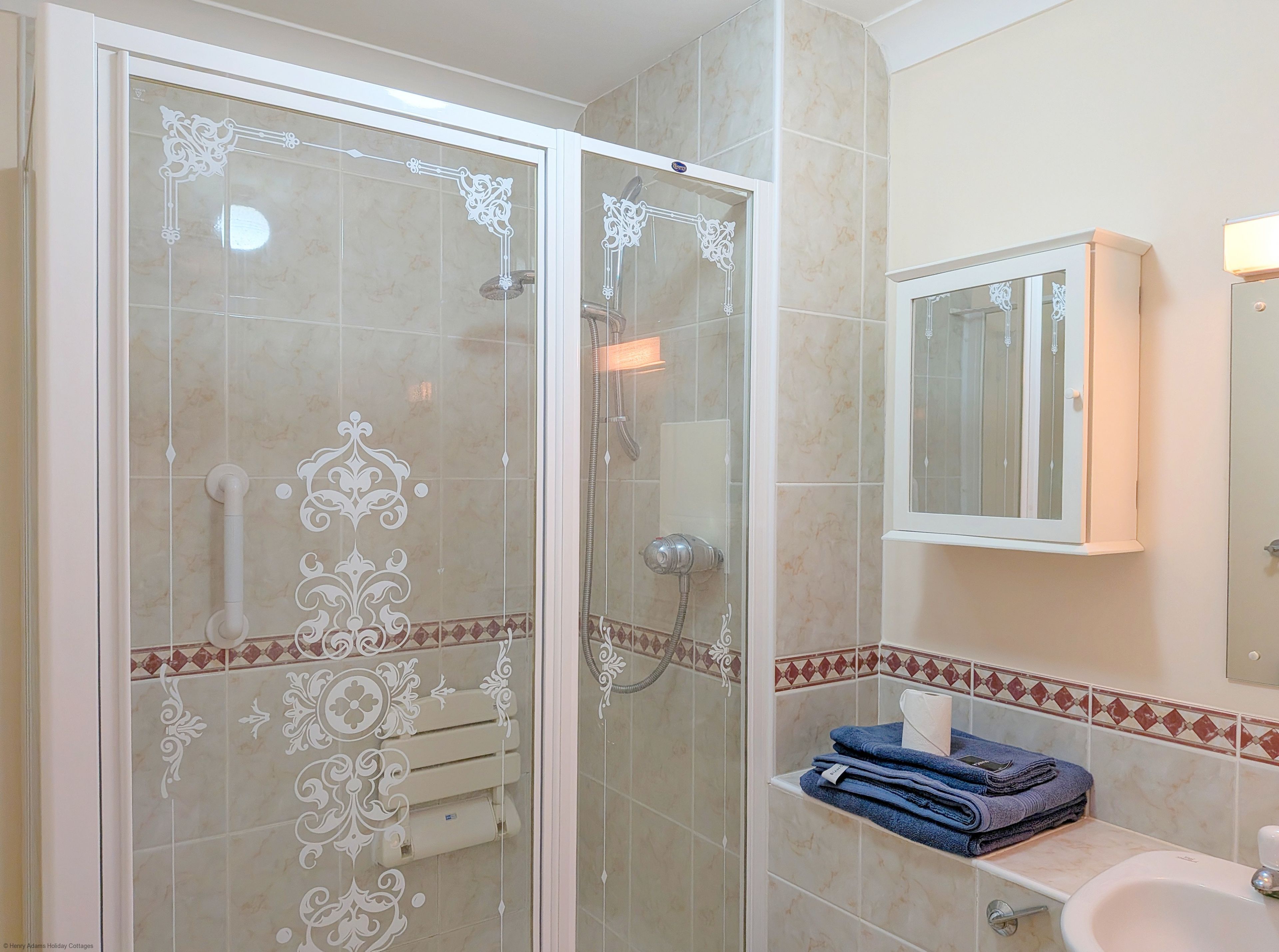 Shower, hair dryer