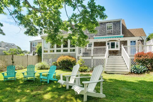 Walk to Beaches! Waterfront Hyannis Gem w/ Sunroom