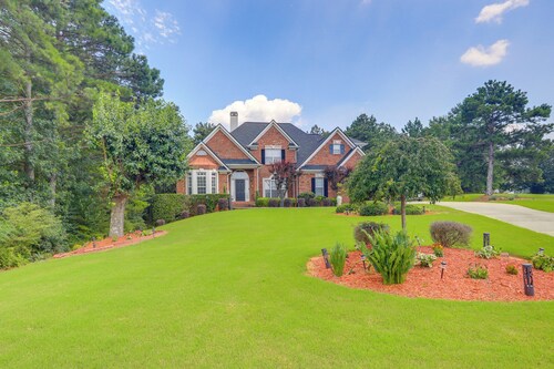 Private Patio + Movie Room: Fayetteville Home