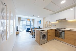 Apartment, Balcony | Private kitchen - Bloomfields 2BR in Radiant Boulevard  (Abu Dhabi)