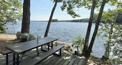 WATERFRONT ON SEBAGO WITH 220' OF FRONTAGE AND A LARGE LOT