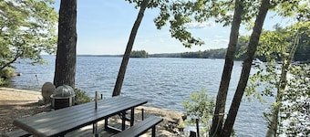 WATERFRONT ON SEBAGO WITH 220' OF FRONTAGE AND A LARGE LOT