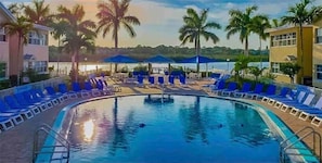 Outdoor pool, a heated pool - The Beach Life in Indian Shores,Tampa (Indian Shores)