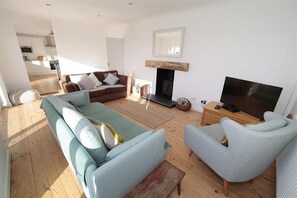 TV, fireplace - 3 Bed in Gower (oc-hh2105) (Pilton Rhossili)
